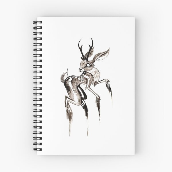 Item preview, Jackalope spirit watercolor painting, spirit animals, ghost animal designed and sold by JessicaHaraiArt.