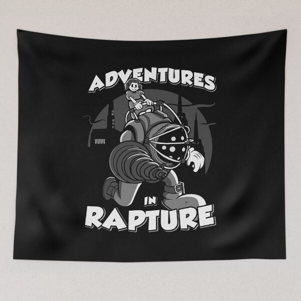 Item preview, Adventures In Rapture - Retro Parody T-Shirt designed and sold by TheGeekMachine.