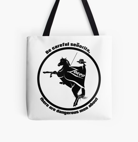 Zorro Black And White Tote Bag By Licensedlegit Redbubble