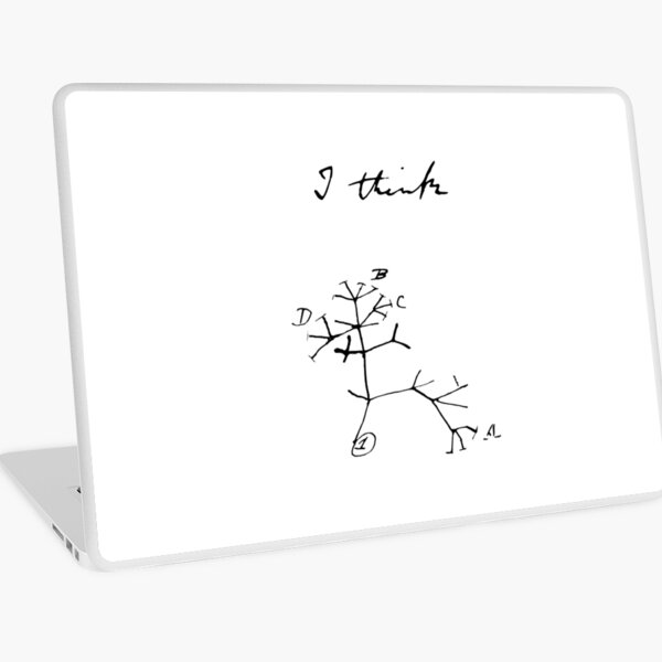 Darwin - Tree of Life - I Think Laptop Skin