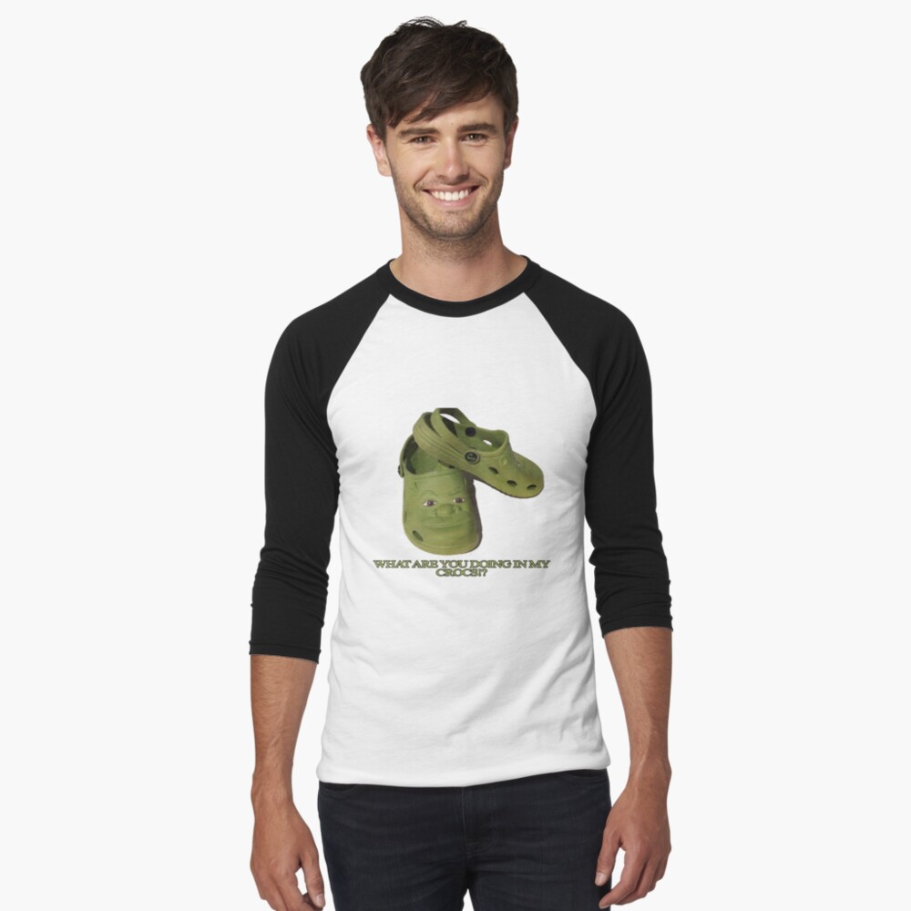 What are you doing in my Shrek Crocs Poster for Sale by apollosale