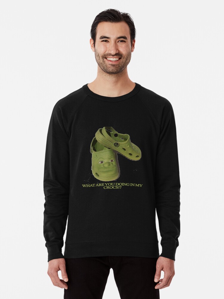 What are you doing in my Shrek Crocs Poster for Sale by apollosale