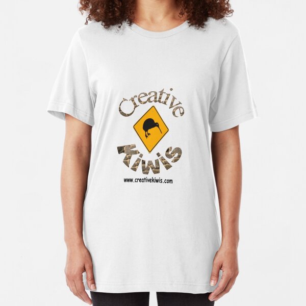 Creative Kiwis, New Zealand, Aotearoa Slim Fit T-Shirt