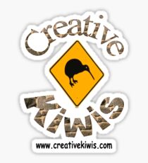 Creative Kiwis, New Zealand, Aotearoa Sticker