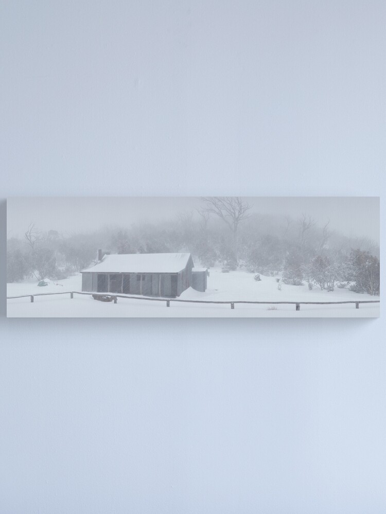Alternate view of Snow Storm, Bluff Hut, Alpine National Park, Victoria, Australia Canvas Print