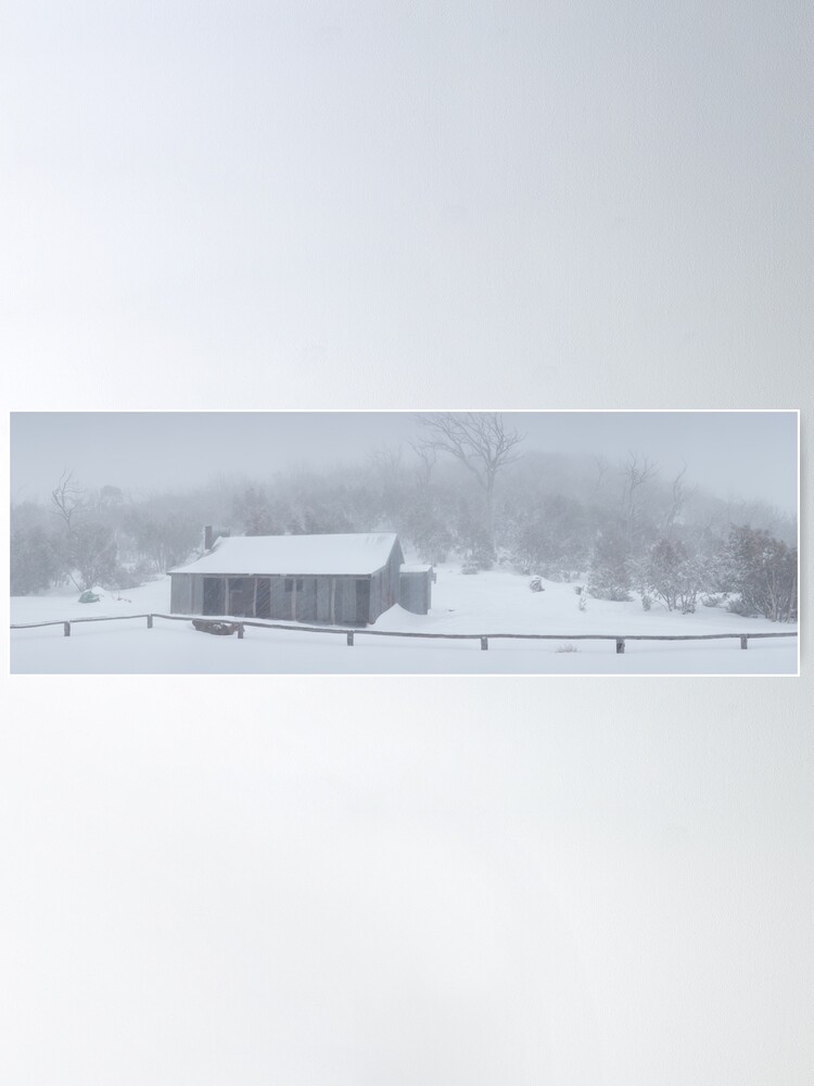 Alternate view of Snow Storm, Bluff Hut, Alpine National Park, Victoria, Australia Poster