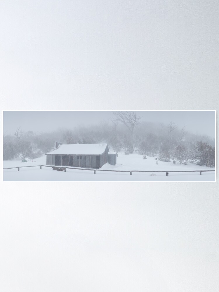 Alternate view of Snow Storm, Bluff Hut, Alpine National Park, Victoria, Australia Poster