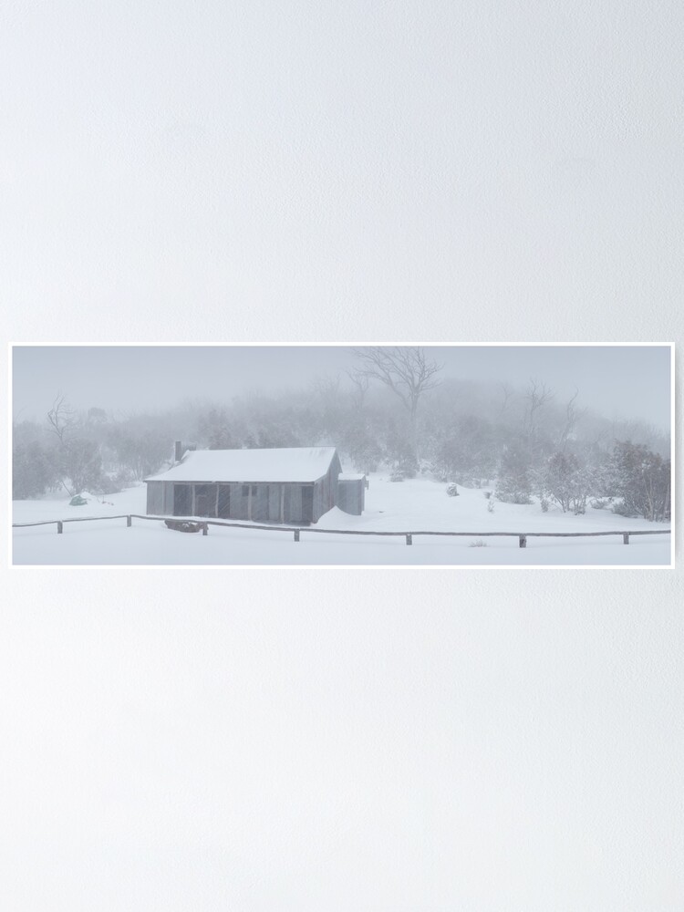 Alternate view of Snow Storm, Bluff Hut, Alpine National Park, Victoria, Australia Poster