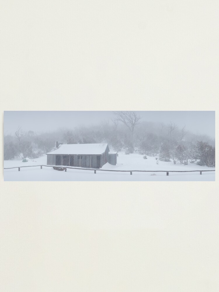 Alternate view of Snow Storm, Bluff Hut, Alpine National Park, Victoria, Australia Photographic Print