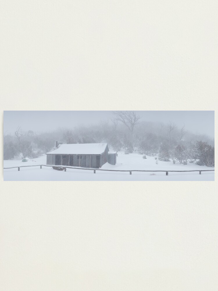 Alternate view of Snow Storm, Bluff Hut, Alpine National Park, Victoria, Australia Photographic Print