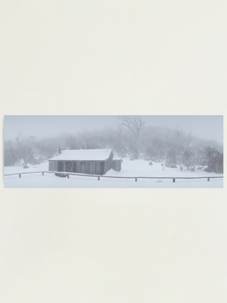 Alternate view of Snow Storm, Bluff Hut, Alpine National Park, Victoria, Australia Photographic Print