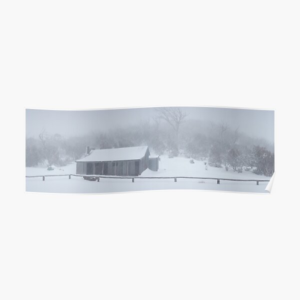 Snow Storm, Bluff Hut, Alpine National Park, Victoria, Australia Poster