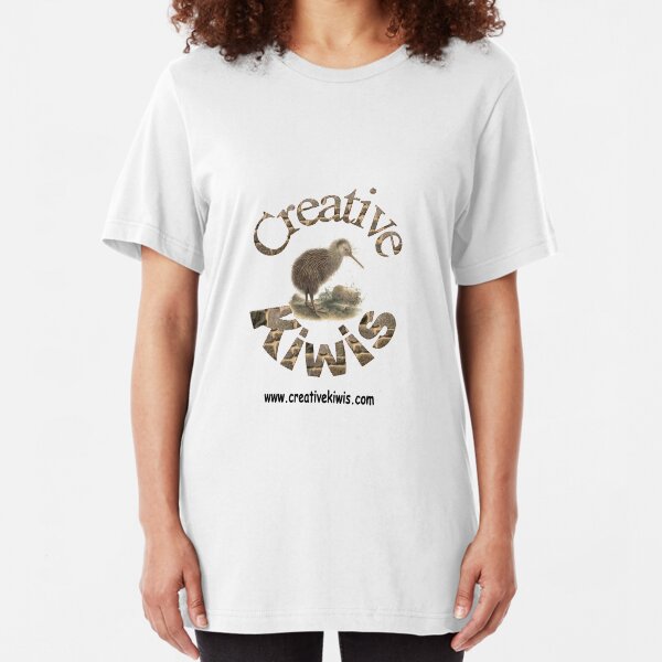 Creative Kiwis, New Zealand, Aotearoa Slim Fit T-Shirt