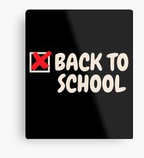 Back To School Gift First Day Of School Student Teacher Metal Print