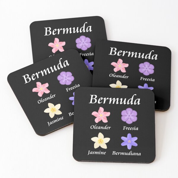 Item preview, Colorful Bermuda Flower Icons Named designed and sold by TinyStarAmerica.
