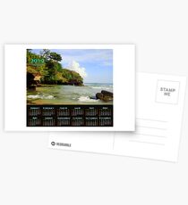 Caribbean beach 2019 calendar Postcards