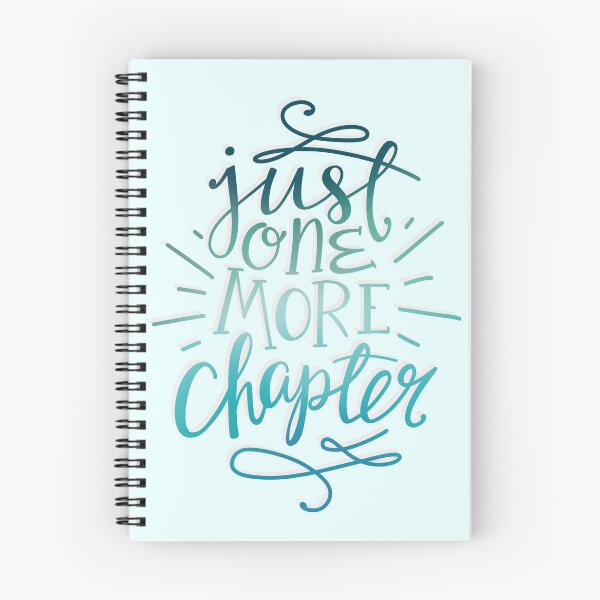 Item preview, One More Chapter - Bookworm Quote Blue designed and sold by Kit Cronk.
