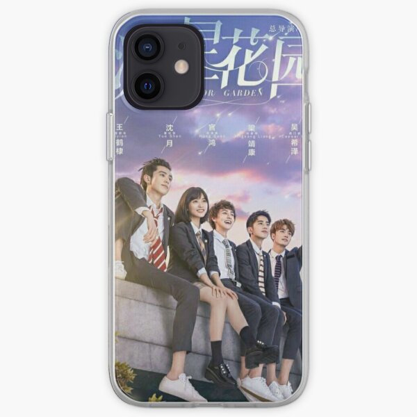 Jardín de meteoros Funda blanda para iPhone