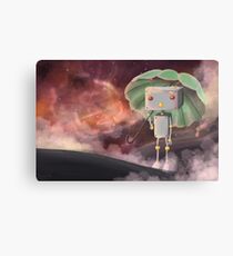 Robot in Space Canvas Print