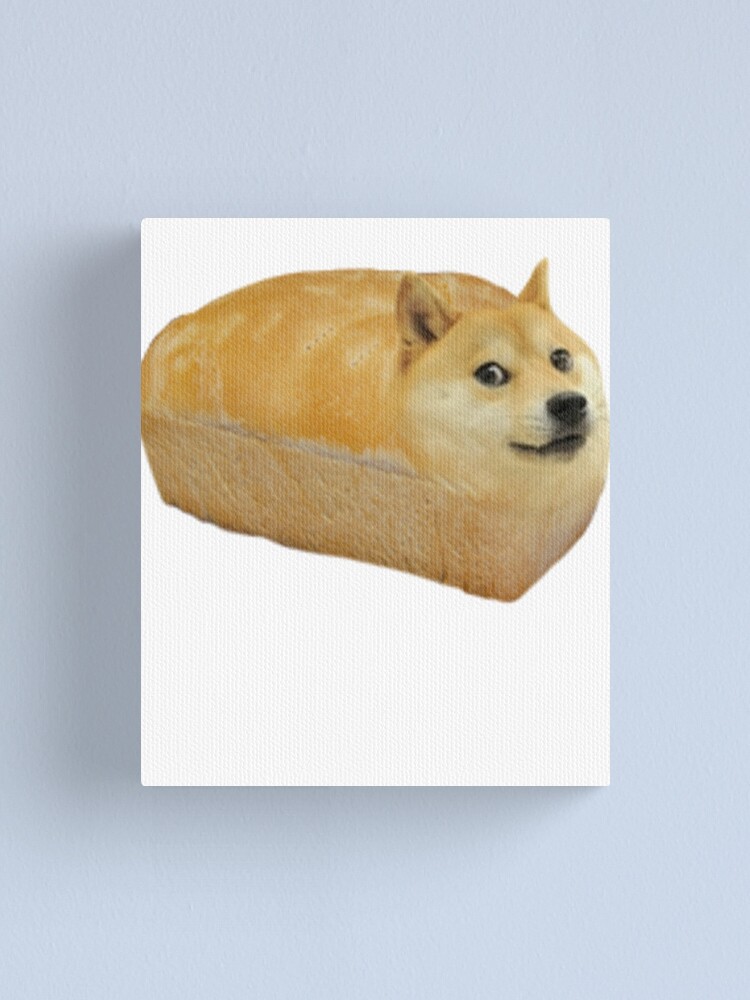 Shiba Inu Doge Bread Meme Canvas Print By Sully3333 Redbubble