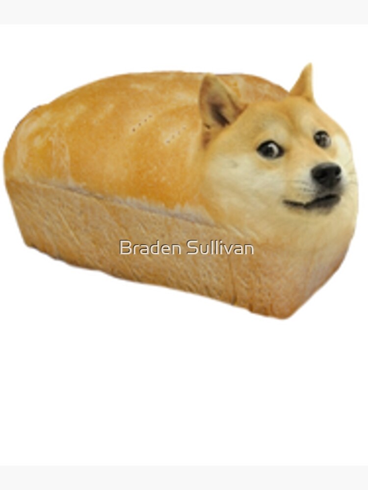 "Shiba Inu Doge Bread Meme" Photographic Print by