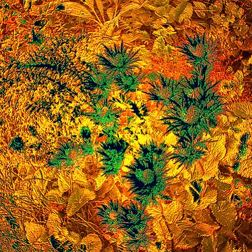 Artwork thumbnail, GREEN FLOWERS by TatianaMichaela