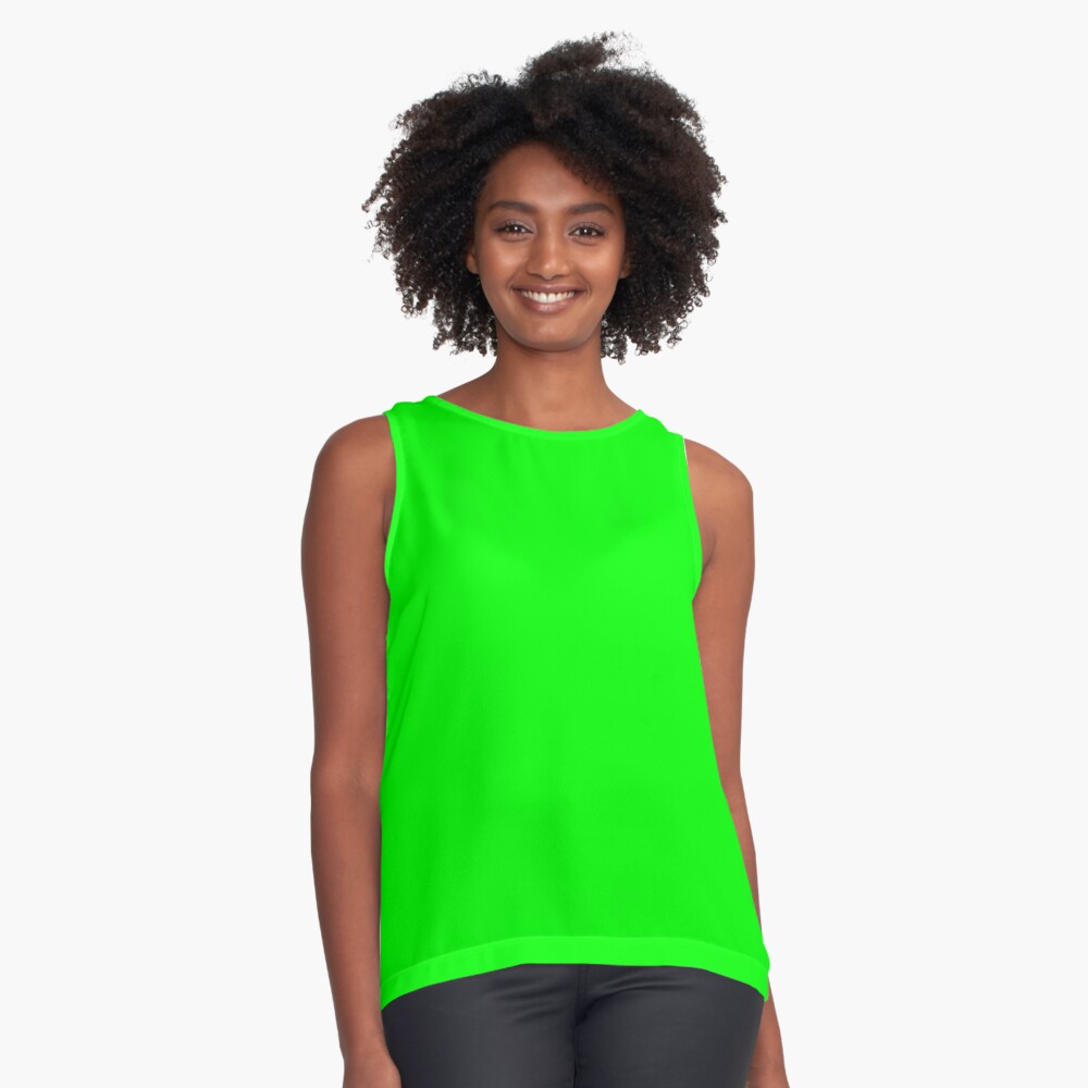 neon green graphic tees womens
