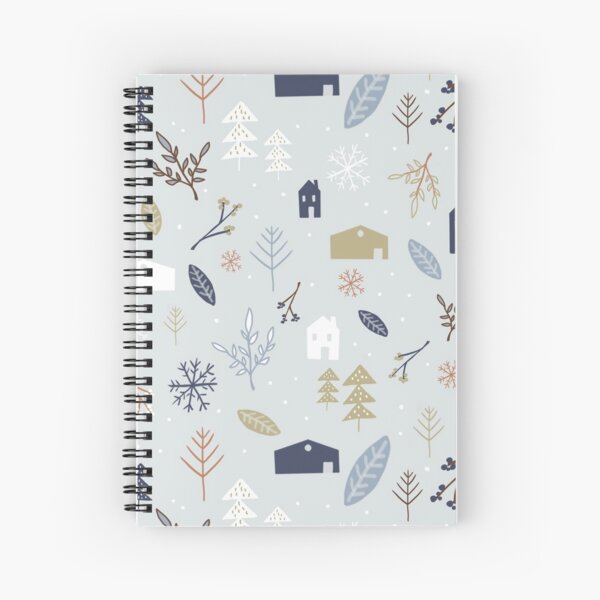 Winter Village Spiral Notebook