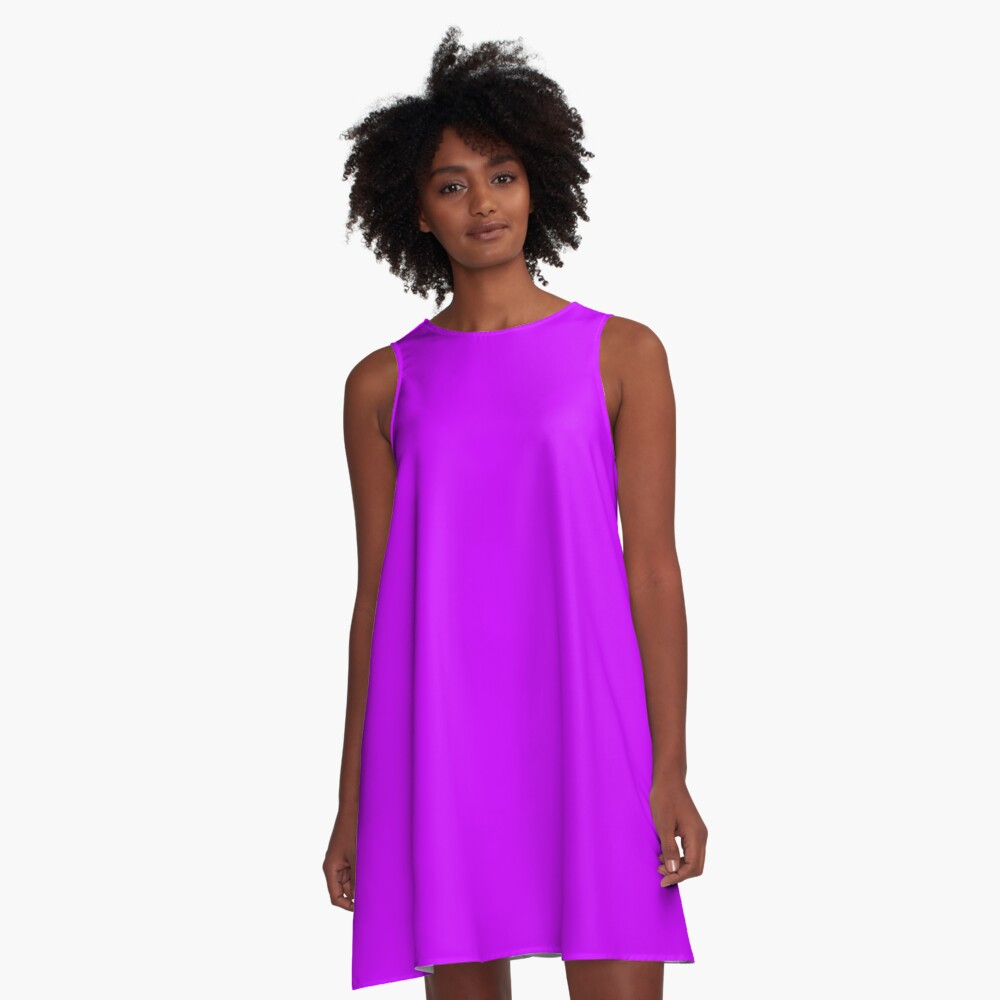 neon purple dress