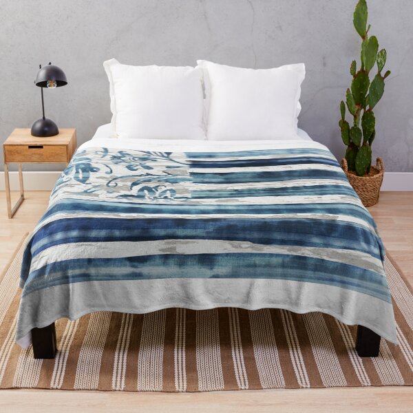 Item preview, Boho Flag Indigo designed and sold by Sasha Art Gallery.