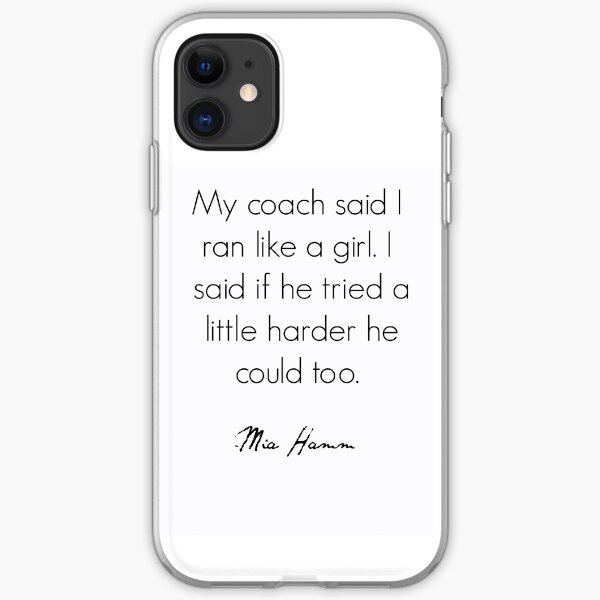 Feminist Quote Mia Hamm iPhone Soft Case
