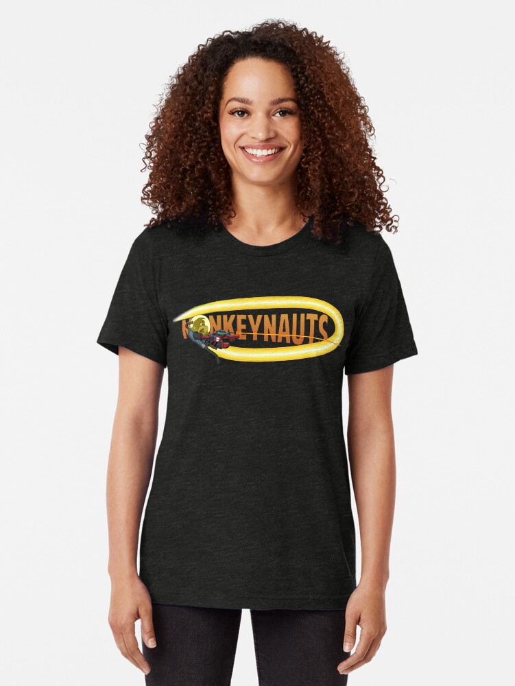 Thumbnail 2 of 6, Tri-blend T-Shirt, Monkeynauts from Junkers designed and sold by Benjamin Wallace.