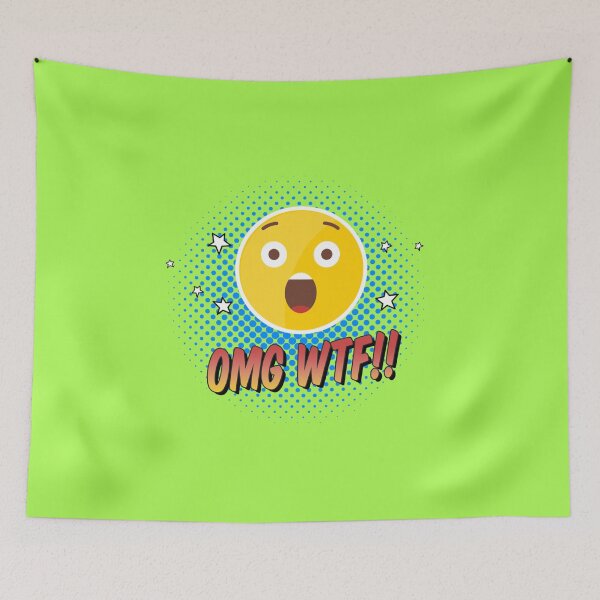 Item preview, OMG WTF Emoji From Avatars Vs Autocorrect Funny Humorous Gag Viral Video Merch Tee Shirt Mug designed and sold by NicheteesStore.