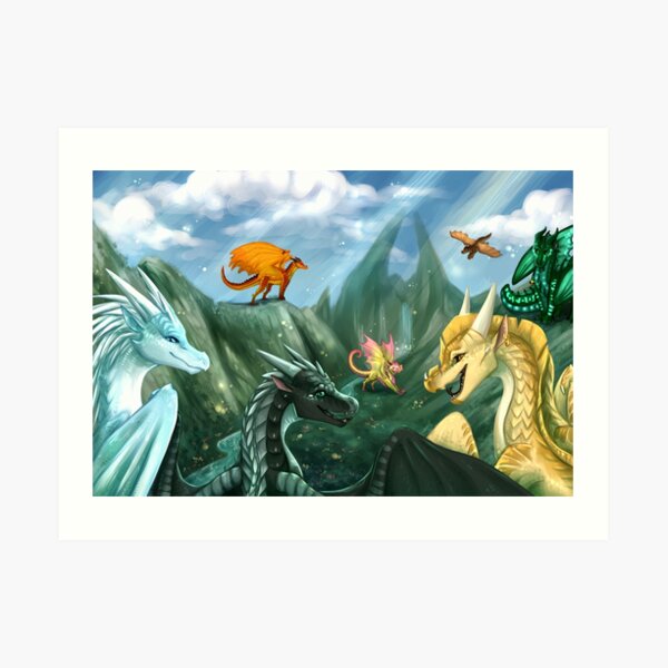 Wings of Fire - Welcome to Jade Mountain Art Print