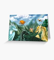 Wings of Fire - Willkommen auf dem Jadeberg Grußkarte