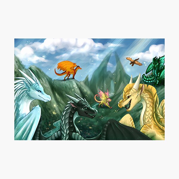 Wings of Fire - Welcome to Jade Mountain Photographic Print