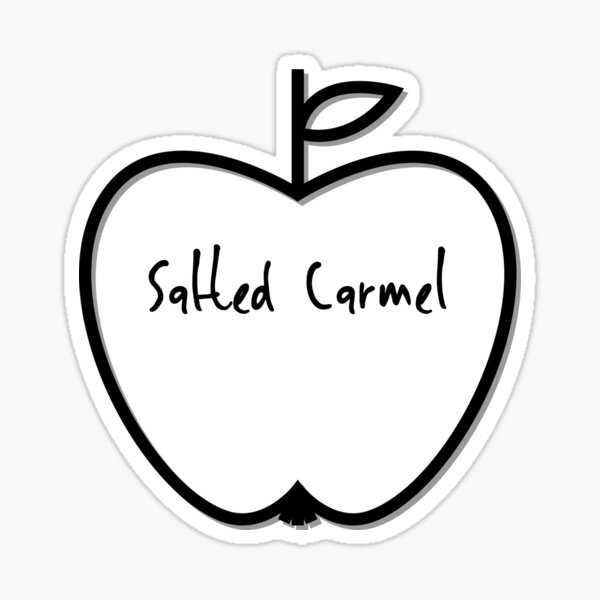 Salted Caramel Apple Sticker