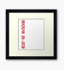 Brazilian Jiu Jitsu Apparel Framed Print
