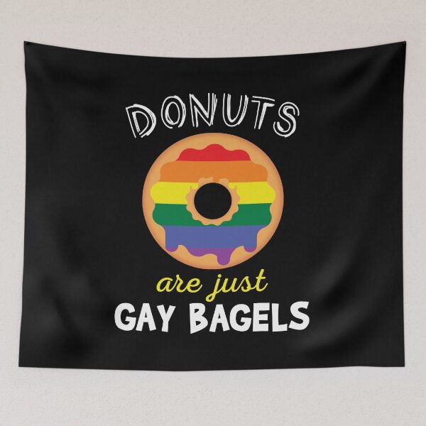 Item preview, Funny Donut T-Shirt Just Gay Bagels LGBTQ Pride Gift designed and sold by Anumber1.
