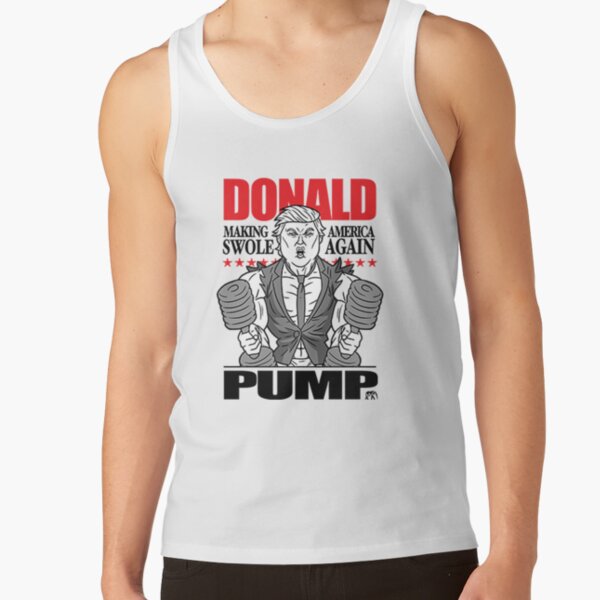 Make Christmas Great Again Women/'s Burnout Racerback Tank Top Donald Trump Gift