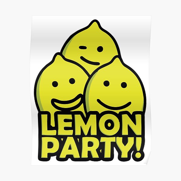 Party Meme Wall Art Redbubble - lemon party roblox