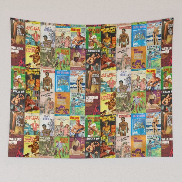 Item preview, Vintage Gay Pulp Fiction Collage designed and sold by Clinton Moore.