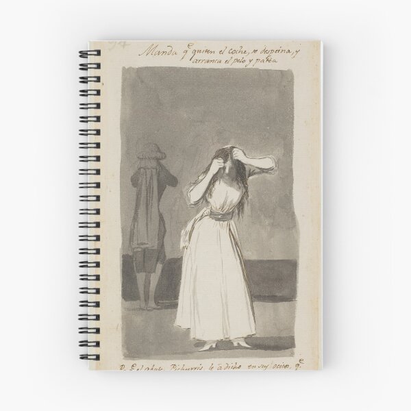 Item preview, Woman throwing a tantrum and pulling her hair; folio 94 (verso) from the Madrid Album 'B' designed and sold by guagamela617.