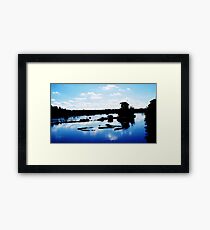 Something Blue Framed Print