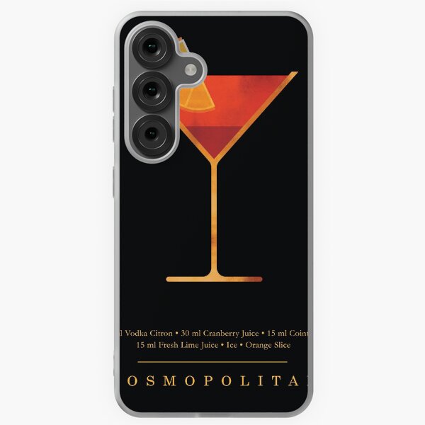 Item preview, Cosmopolitan Cocktail - Classic Cocktails Series - Black and Gold - Modern, Minimal Decor designed and sold by Studio Grafiikka.
