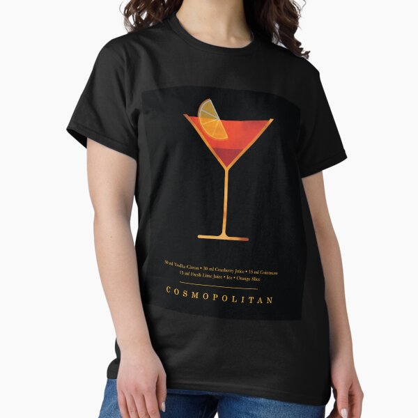 Item preview, Cosmopolitan Cocktail - Classic Cocktails Series - Black and Gold - Modern, Minimal Decor designed and sold by Studio Grafiikka.