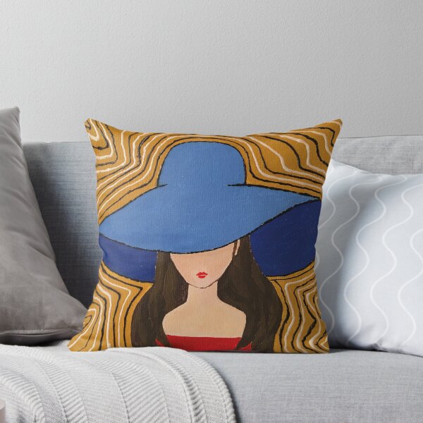 Item preview, Lady in a blue hat designed and sold by Ranisha.