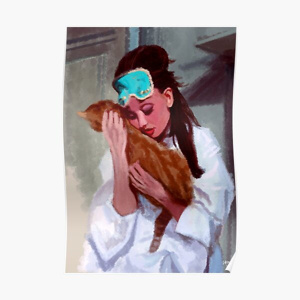 Holly and her cat Poster