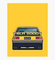 SLR 5000 Car - Rear Yellow Photographic Print
