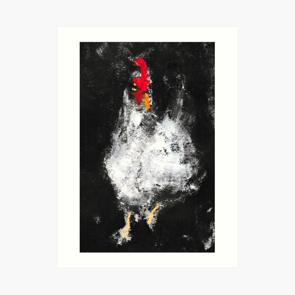 Ghost Chicken Art Print